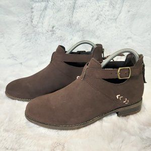 Skechers Women's Buckle Ankle Boot Sepia Chocolate Size 8 US